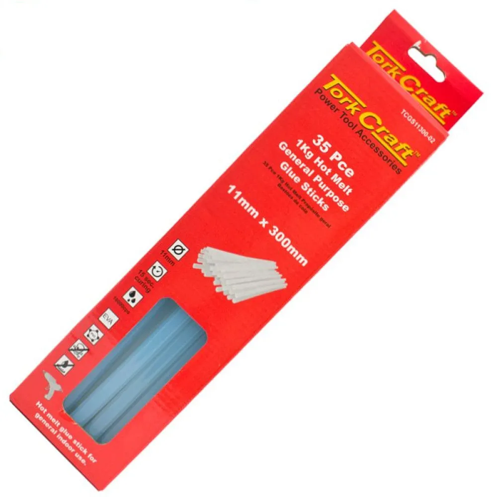 Tork Craft | Glue Stick 11X300mm 1kg Hot Melt Gen. Purpose Eva 18000CPS 35Pc