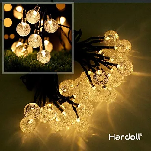 Warm White Round Fiber Ball 16 Lamps String Lights, Bedroom Décor